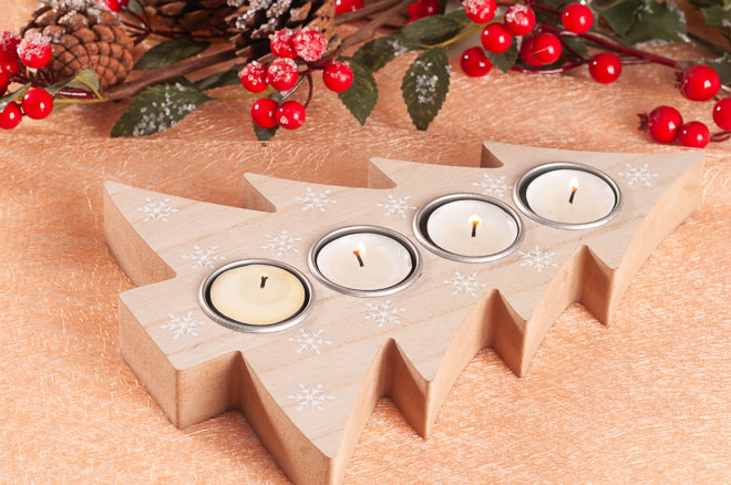 X573 Adventní svícen ve tvaru stromečku 27 cm od Paramit